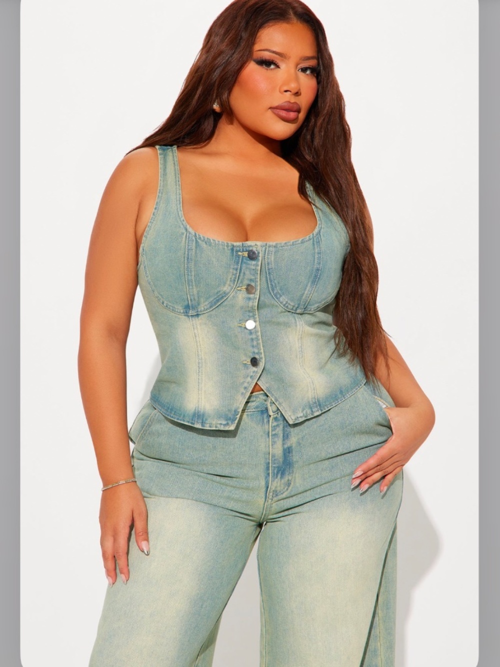 Fashion Nova Denim Vest